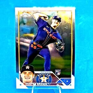 2023 Topps Chrome - Hunter Brown Rookie Card Pitcher #197